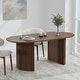 preview thumbnail 13 of 40, 67" Nordic Style Oval Dining Table - for 6 People