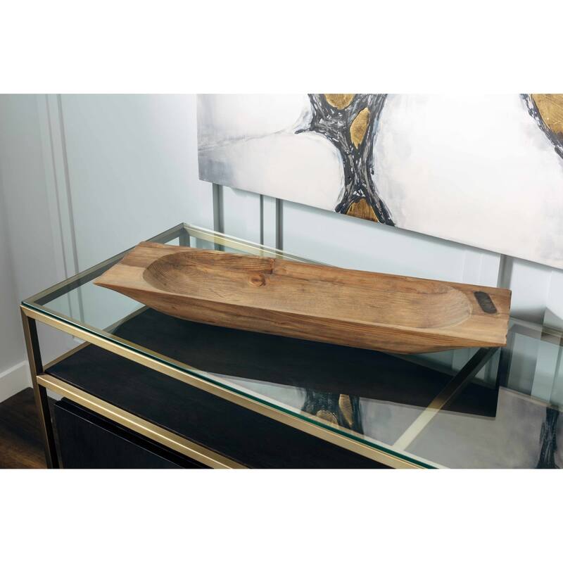 Uttermost Dough Tray 30" Wide Iron and Wood Decorative Tray