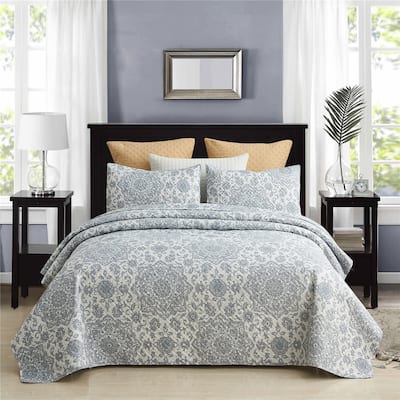 European Floral Quilt Set