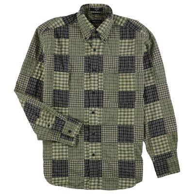 Nautica Mens Patched Button Up Shirt, Multicoloured, Medium