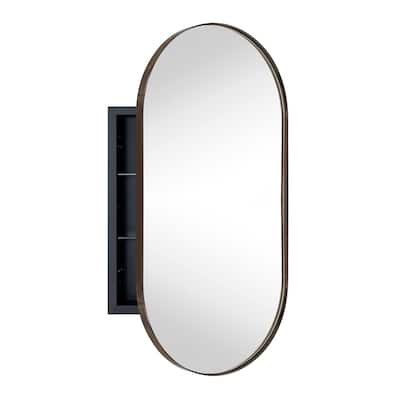 TEHOME Daisy-Mai Metal Recessed Framed Medicine Cabinet with 2 Adjustable Shelves
