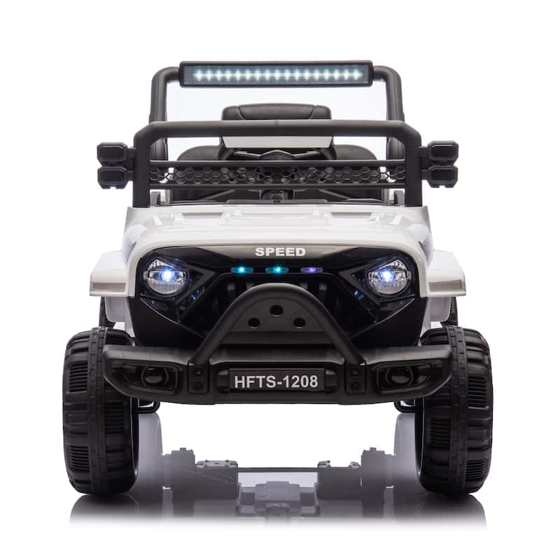 White Kids Electric Car Ride on Car Electric Vehicle Off-Road Toy Car