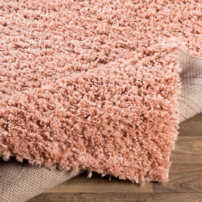 Livabliss Penny Solid Shag Area Rug