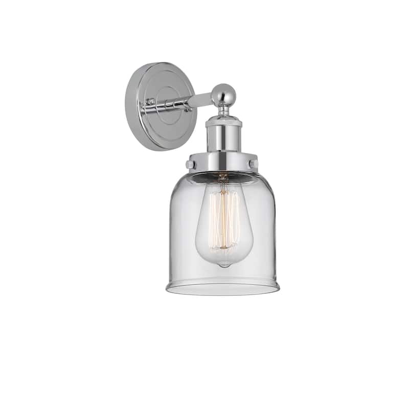 Innovations Lighting 616-1W-10-7 Bell Sconce Bell 10" Tall Wall Sconce - Polished Chrome / Clear
