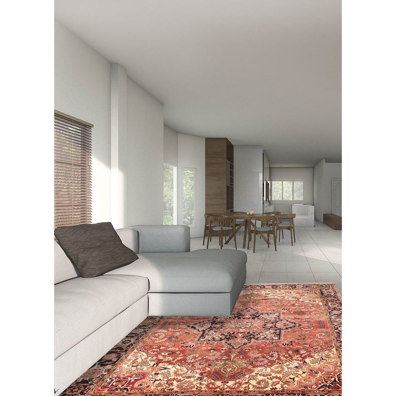 ECARPETGALLERY Hand-knotted Sarabi Dark Copper Wool Rug - 9'7 x 12'2