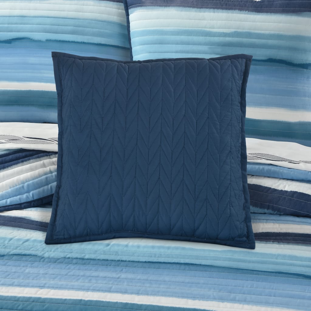 Royal Court Balboa 16" Square Quilted Decorative Throw Pillow