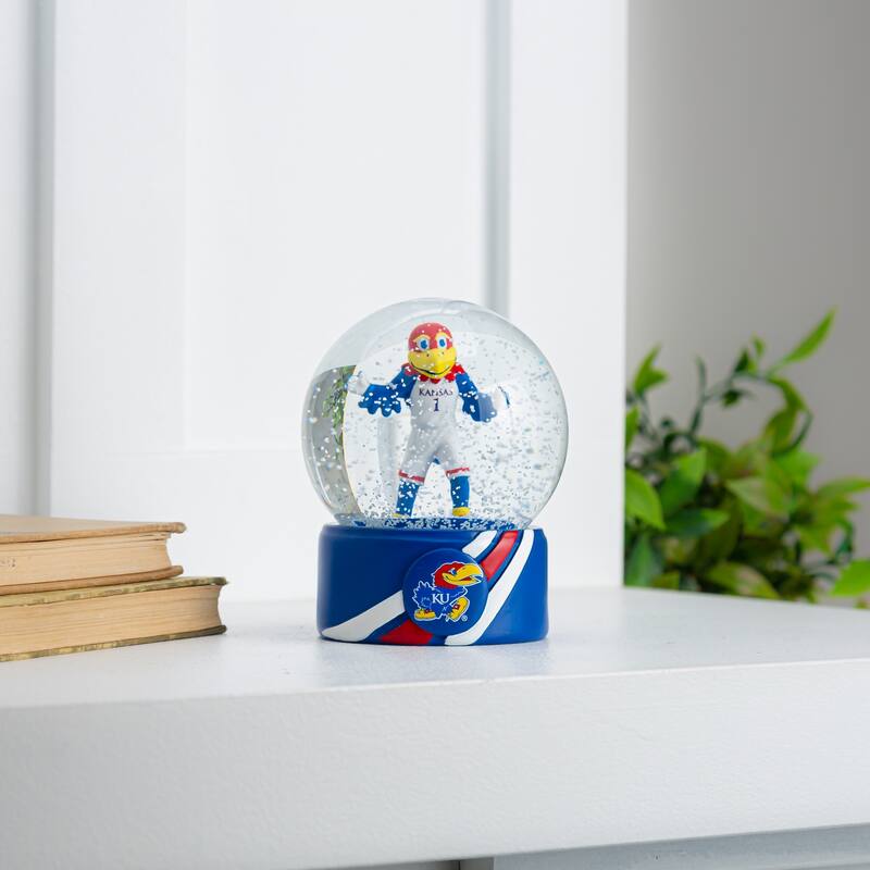 University of Kansas 5 in. Glass Tabletop Snow Globe