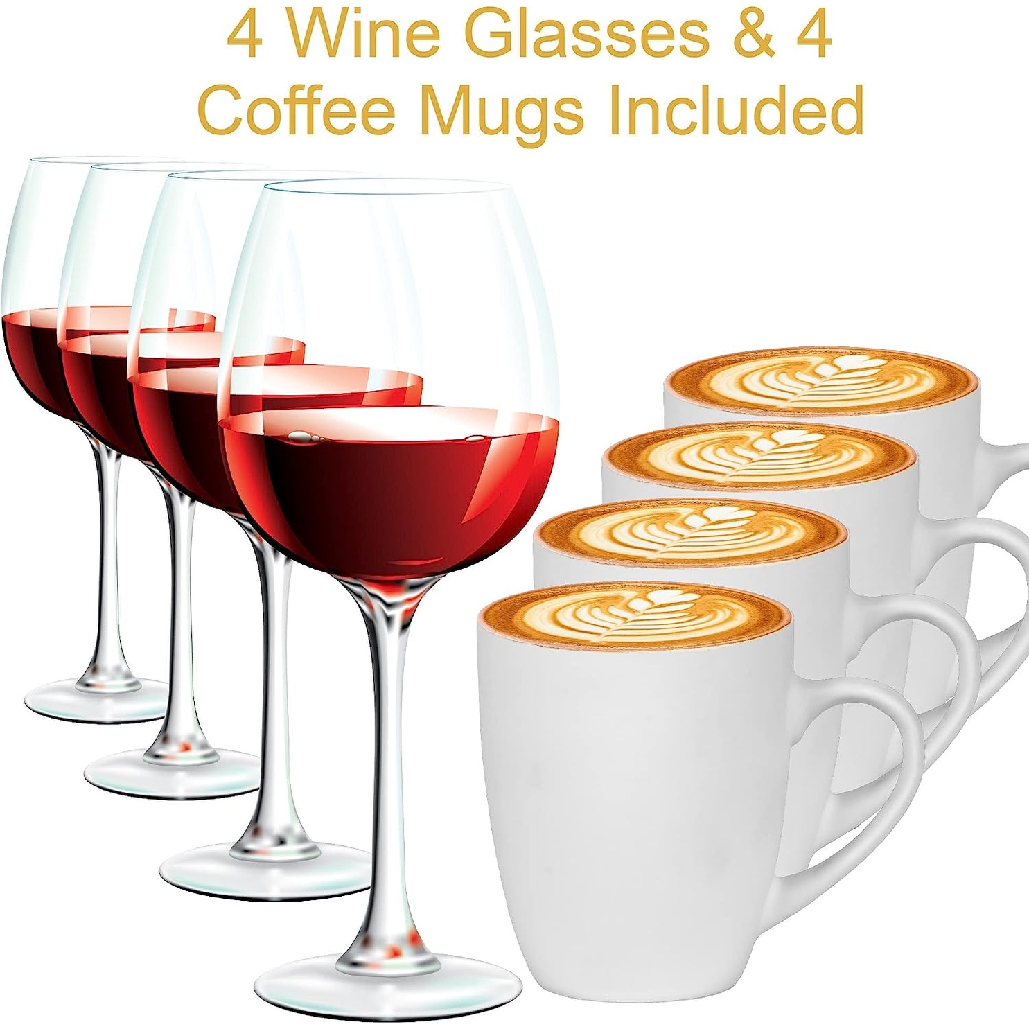 Wine glass and deals coffee mug rack