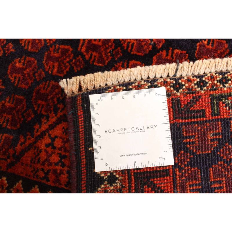 ECARPETGALLERY Hand-knotted Teimani Dark Navy Wool Rug - 2'11 x 4'7