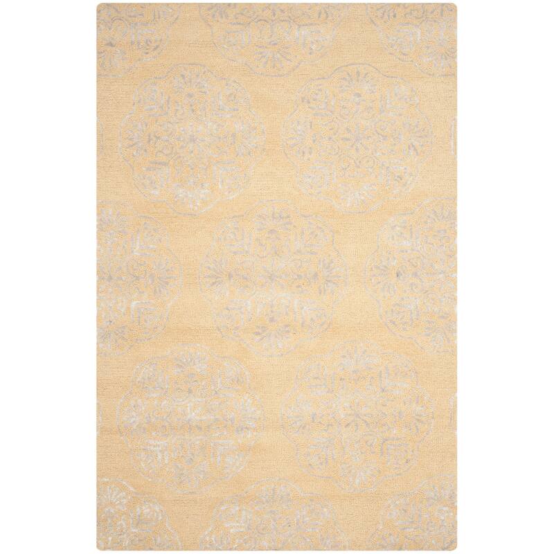 SAFAVIEH Handmade Bella Abygaelle Modern Floral Wool Rug