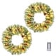 preview thumbnail 2 of 6, 2 Pack 24in Pre-lit Christmas Wreath, Lighted Artificial Xmas Wreath with Red Berries Pine Cones, for Party Decorations