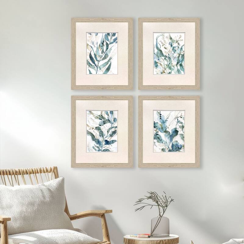 Paragon Underwater Botany Framed Art - Set of 4 - 4-piece Set