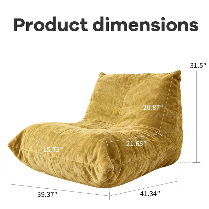 Ergonomic Bean Bag Chair with 5-Way Body Support System for Ultimate Comfort
