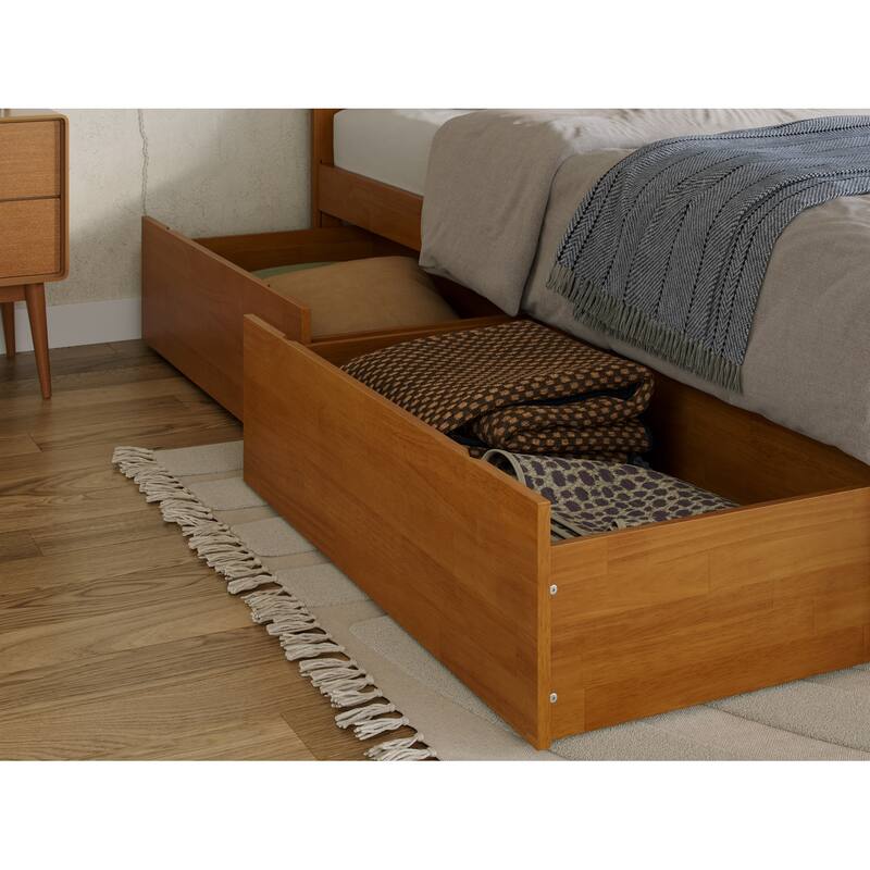 Portland Platform Bed with Footboard and Storage Drawers