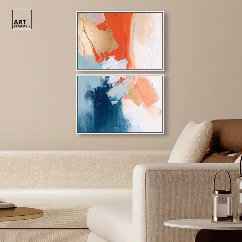 Orange Infusion II Canvas Set of 2 by Art Remedy