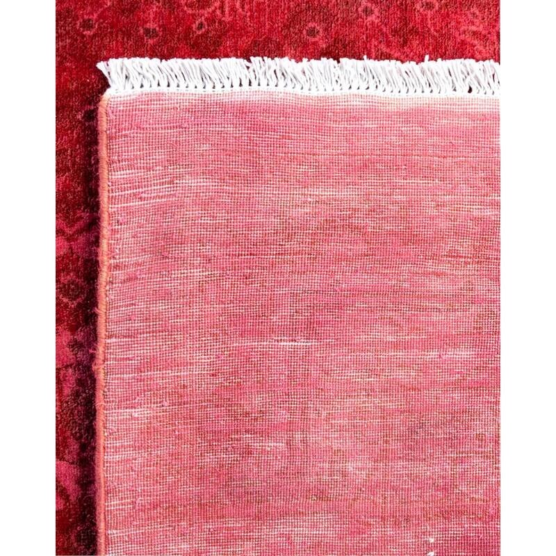 Fine Vibrance One-of-a-Kind Hand-Knotted Area Rug - Pink, 6' 2" x 8' 9" - 6' 2" x 8' 9"