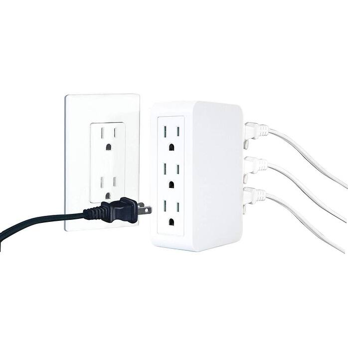 Ideaworks Set Of 2 Slim Multi Plug Outlets Overstock 31576788