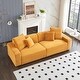 preview thumbnail 16 of 15, Oaks Aura 104.72in. 4-seat Large Sofa With Throw Pillows, Modern Corduroy Fabric Multicolour Choice Couch