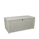 preview thumbnail 9 of 17, Keter Sumatra 135 Gallon Large Durable Resin Outdoor Storage Deck Box For Furniture and Supplies White