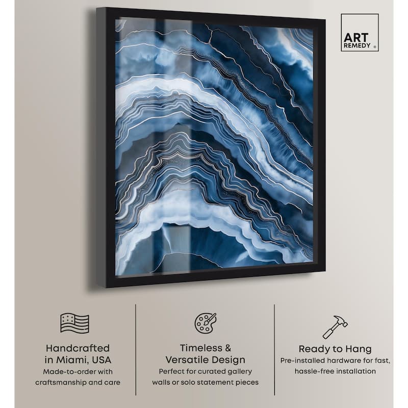 Azure Abyss Layers Shadowbox by Art Remedy