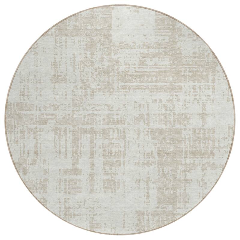 HomeRoots Abstract Transitional Rectangle Outdoor Rug
