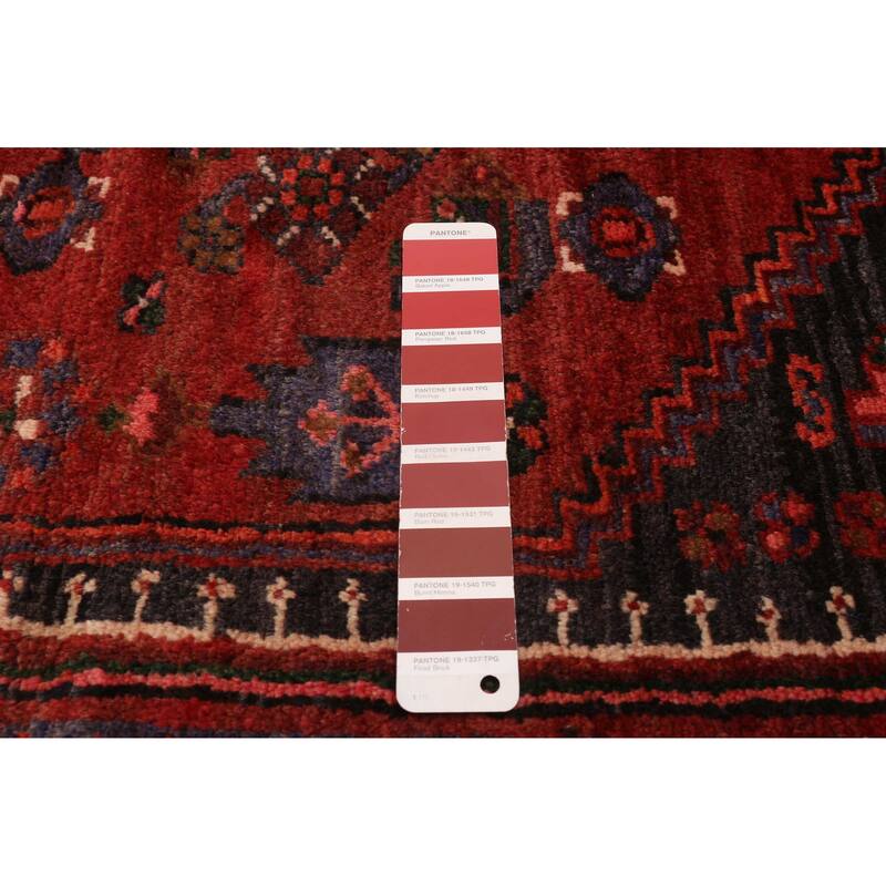 ECARPETGALLERY Hand-knotted Andelz Red Wool Rug - 4'5 x 7'7