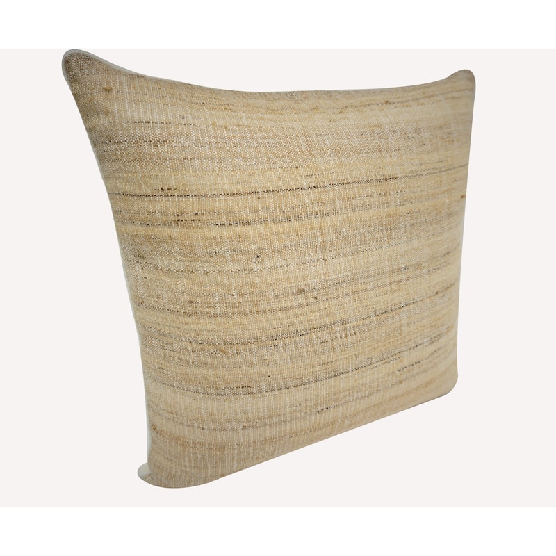 Home&Manor Ahvag Vintage Raw Silk Pillow 18"