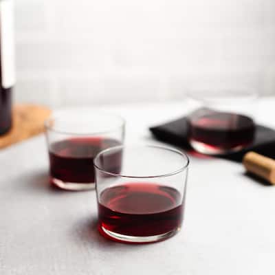 Libbey Cafe Petite Rocks Glasses, 7.75-ounce, Set of 8 - Set of 8