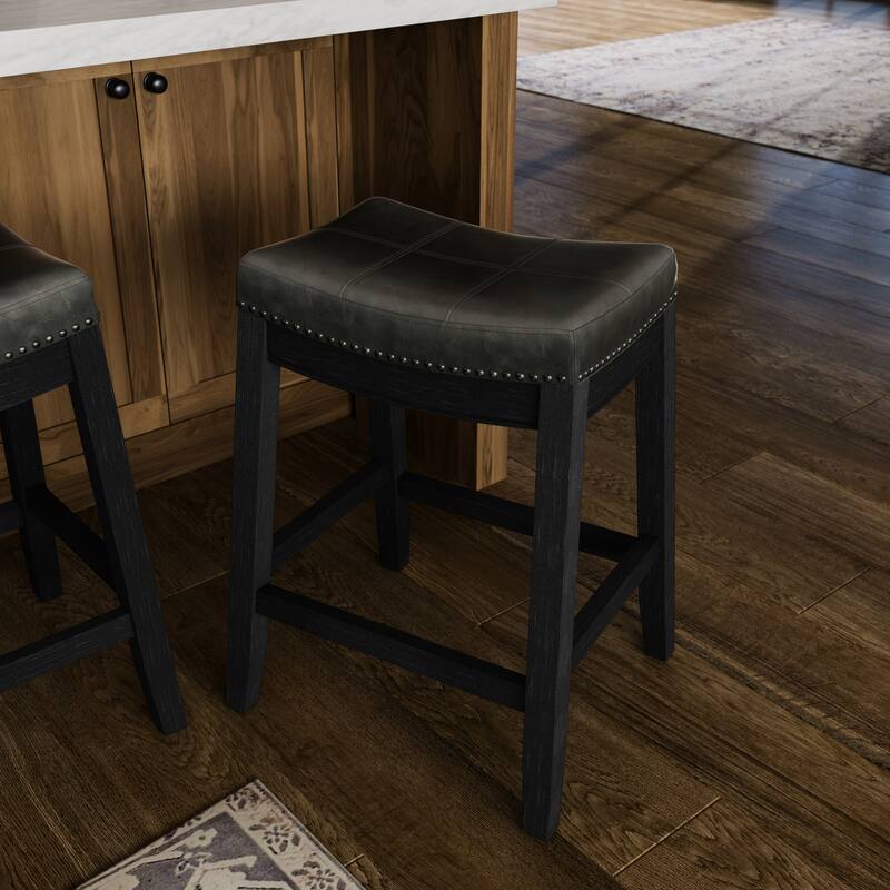Maven Lane Sophia Saddle Kitchen Dining Stool