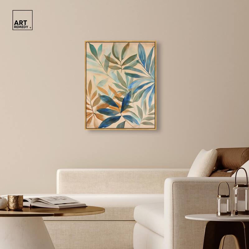 Leaf Labyrinth I Canvas by Art Remedy