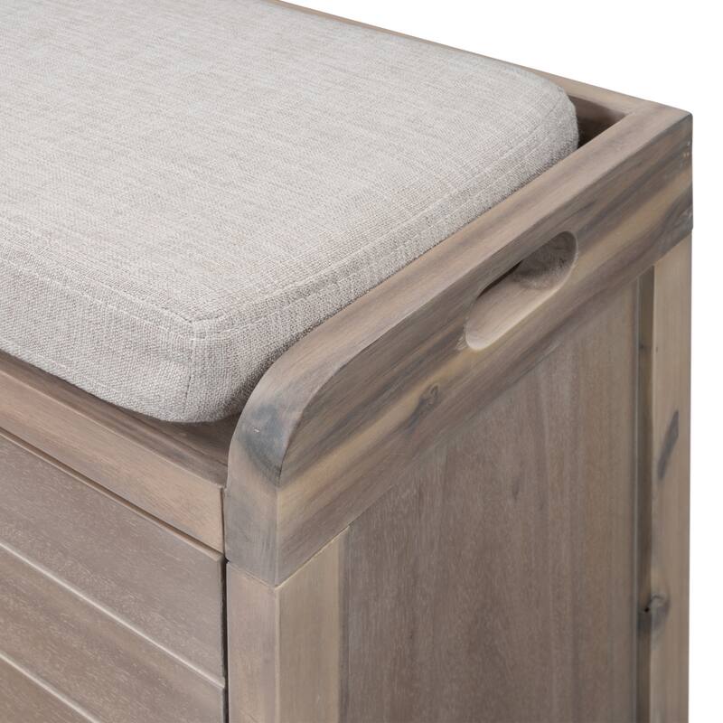 Storage Bench with Removable Basket and Drawers