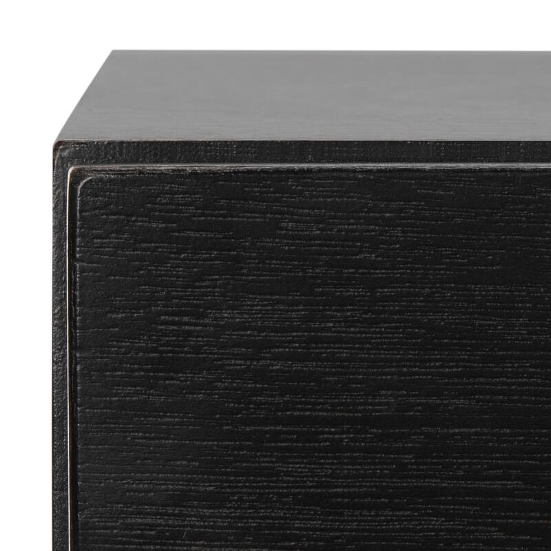 SAFAVIEH Abbigail 2-Drawer Nightstand - Black / Gold