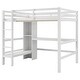 preview thumbnail 7 of 16, Full Size Loft Bed with Built-in Desk & Playable Shelf Bench by Harper&Bright Designs