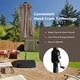 preview thumbnail 52 of 53, Costway 11 PCS Patio Dining Set with 15ft Double-Sided Patio Umbrella