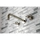 preview thumbnail 26 of 36, Manhattan 3-Hole Wall Mount Roman Tub Faucet in Brushed Brass