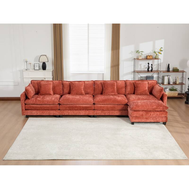 Cloud Sofa,Modern Sectional Couch,Comfy Double Layer Upholstered Seat Cushion