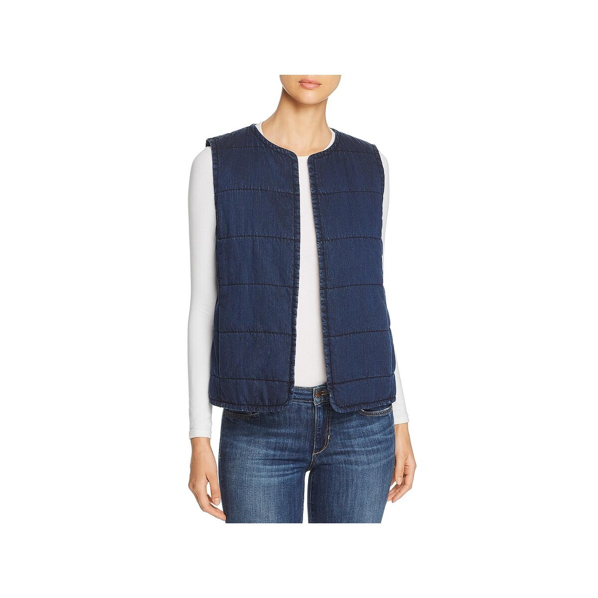 eileen fisher denim vest