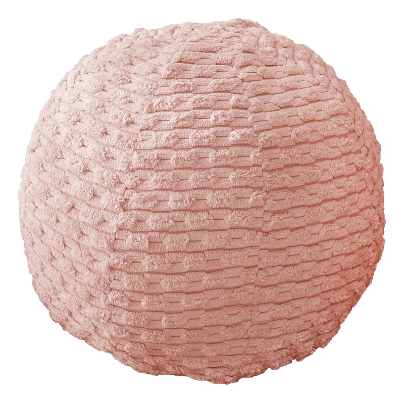 Sorra Home Indoor Soft Chunky Corduroy Ball Pillow