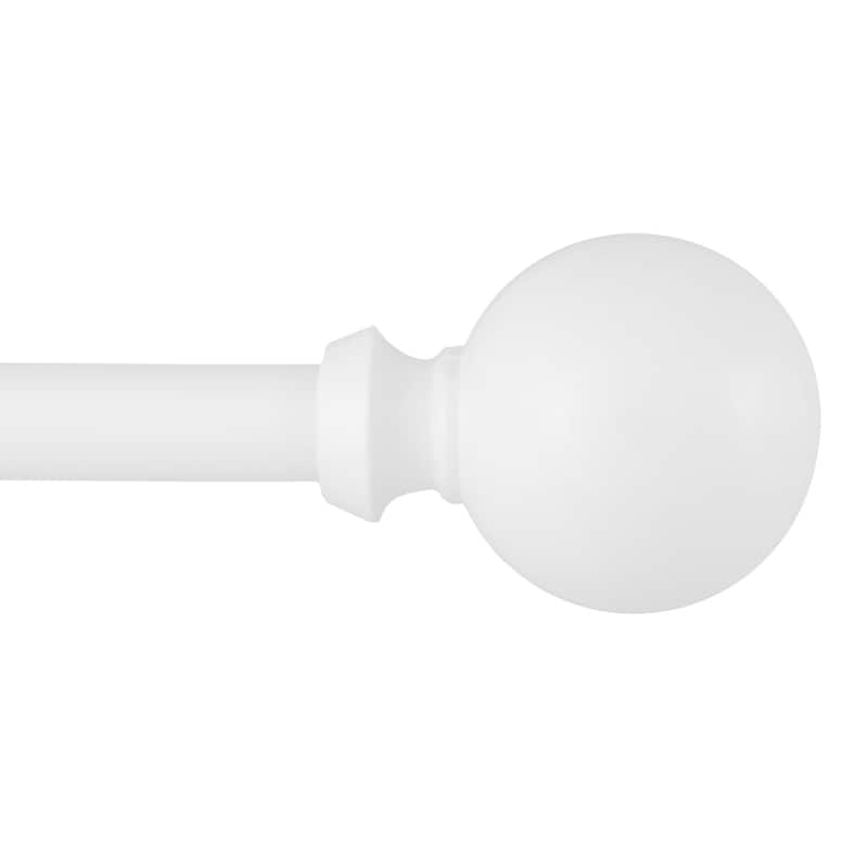 Kenney® Newbury 5/8" Standard Decorative Window Curtain Rod, 28-48", Brushed Brass