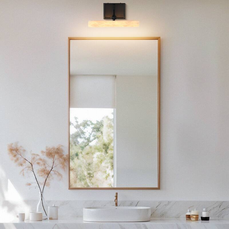 KAYLA 12/20-inch Marble Cylinder Vanity Light-Copper