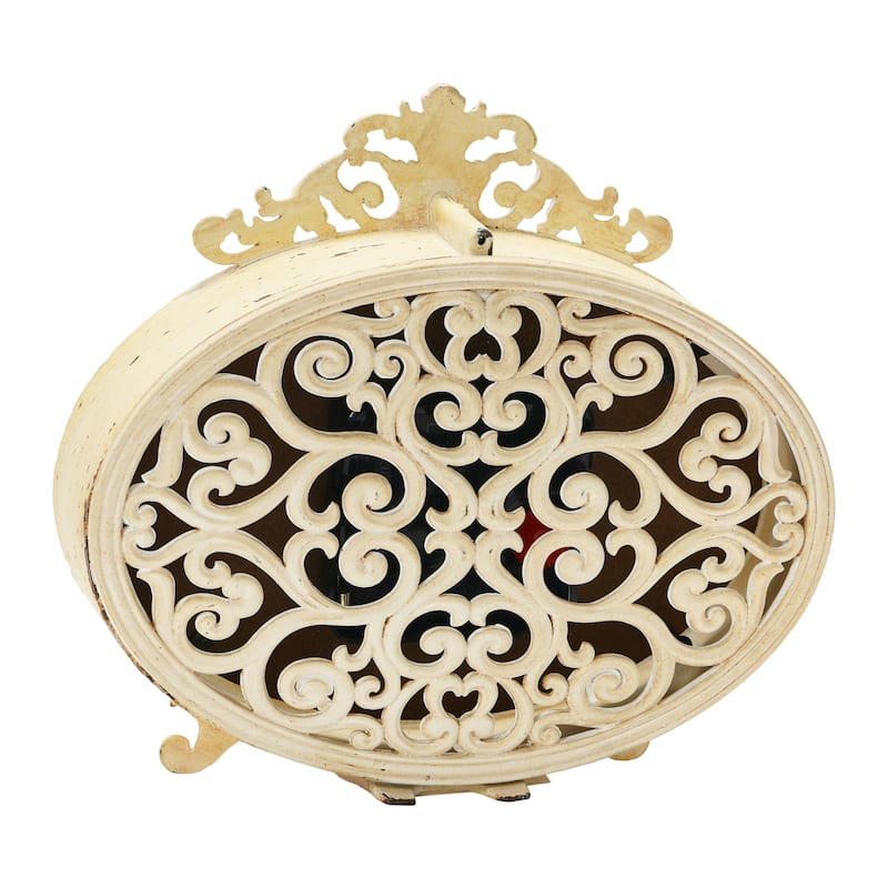 Decorative Pewter Mantel Clock