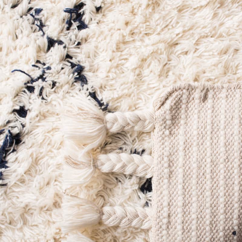 SAFAVIEH Handmade Casablanca Shag Daiana 1.4-inch Thick Wool Rug
