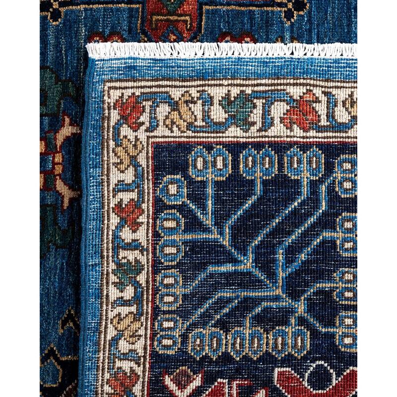 Serapi One-of-a-Kind Hand-Knotted Area Rug - Light Blue, 8' 0" x 9' 9" - 8' 0" x 9' 9"