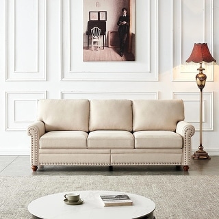 Comfy cream couch sale