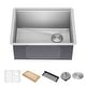 preview thumbnail 112 of 162, KRAUS Kore Workstation Undermount Stainless Steel Kitchen Sink