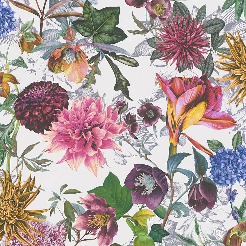 AS Creation Althea White Flower Garden Wallpaper