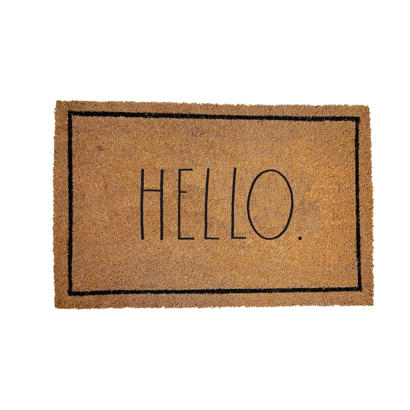 Rae Dunn Eviromentally Friendly Coir Welcome Mat - 18" x 30"