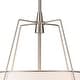 preview thumbnail 43 of 91, Mid Century 4-Light Conical Fabric Shade Lantern Pendant Ambient Light