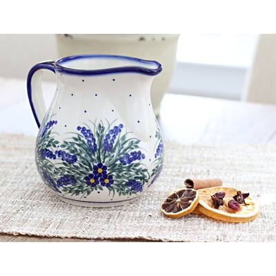 Blue Rose Polish Pottery 7C WR Unikat Pitcher