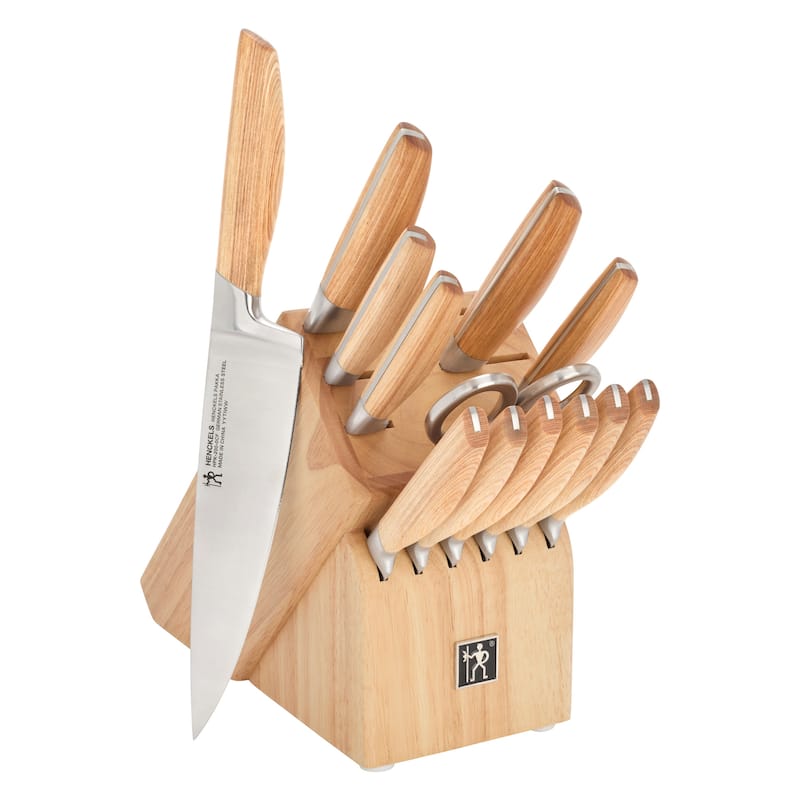 Henckels Pakka 14-pc Knife Block Set - Wood - Wood - 14 Piece - 14-pc